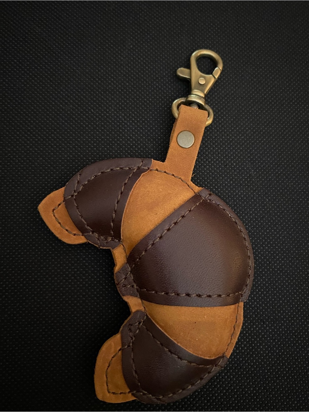 Portland Leather Goods Butter Twist Keychain.